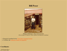 Tablet Screenshot of billposer.org